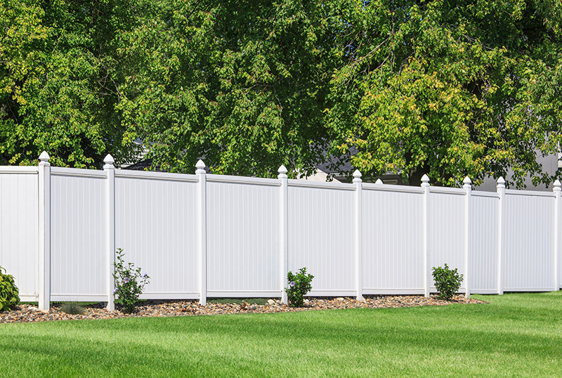 Vinyl Fence-175545195 White Vinyl Fence